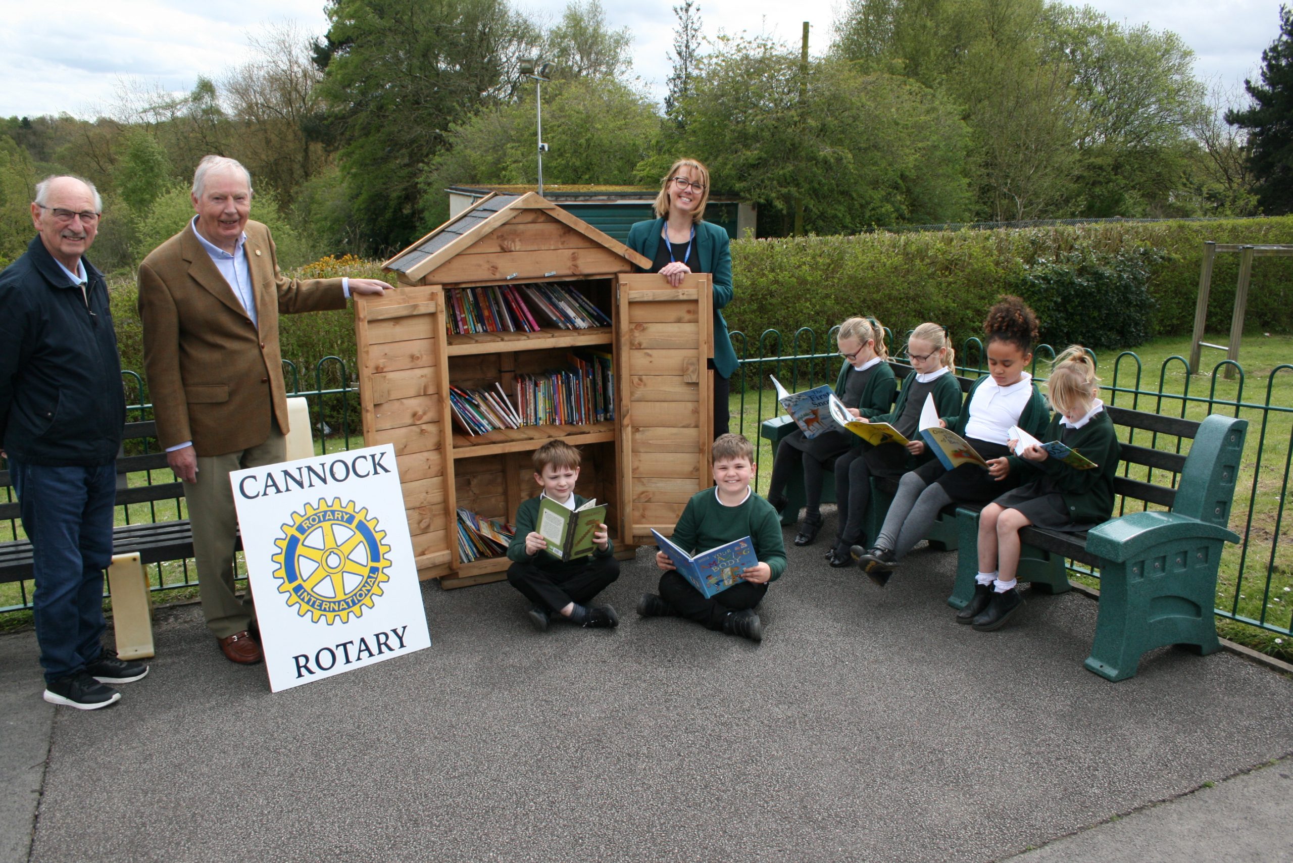 Book Boxes are placed at the entrance to schools