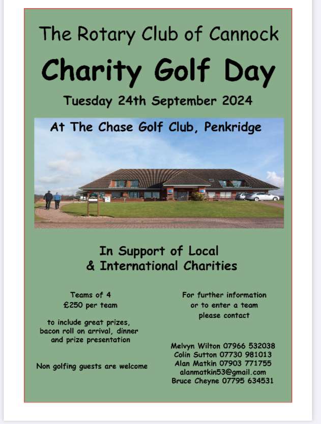 Annual charity golf day